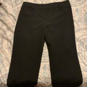 Black flared dress pants
